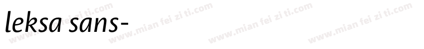 leksa sans字体转换